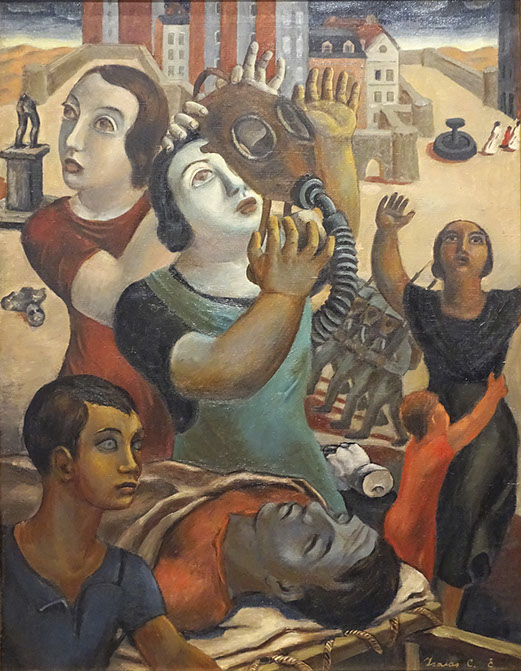 isaias cabezon (1891-1963) alegoria de la guerra, 1936 reina sofia